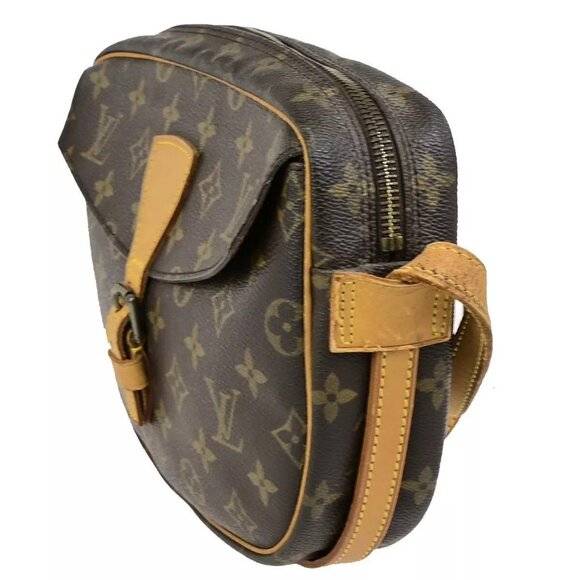 Auth LOUIS VUITTON Jeune Fille MM Shoulder Bag Monogram Leather Brown - Picture 14 of 16